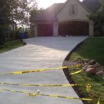 Professionally installed concrete driveway from Templin Concrete Construction